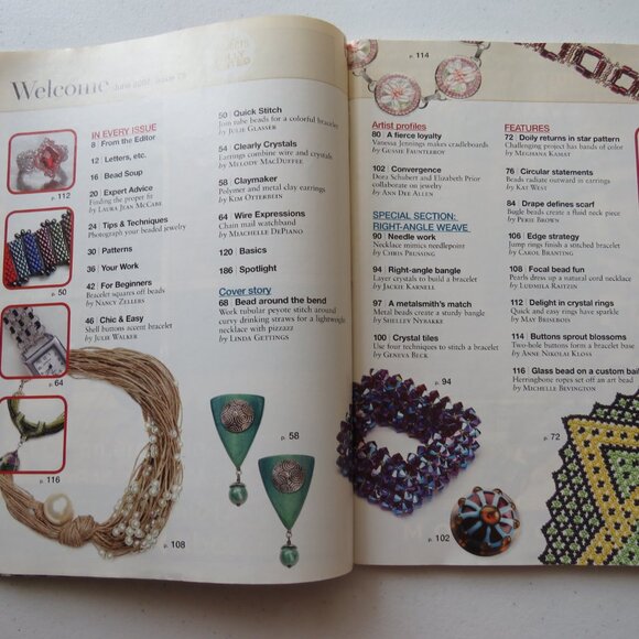 Bead and Button Magazine Creative Ideas For The Art of Beads Jewelry June 2007 - Picture 2 of 13
